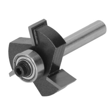 Imagem de SUNGOOYUE Cortador TSlot, Haste 1/4, Profundidade 3/8, Broca de Trilho de 3 Flautas Com Rolamento para Ranhurar Madeira Compensada, Velocidade Máxima 16.000 RPM