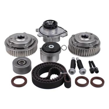 Imagem de DriveFix Kit de correia dentada com bomba de água de eixo de comando para Chevrolet Aveo 1.6 2010-11, Cruze 1.8 2011-15, Sonic 1.8 2012-18, Trax 1.8 2015-20, Pontiac G3 1.6 2009-10