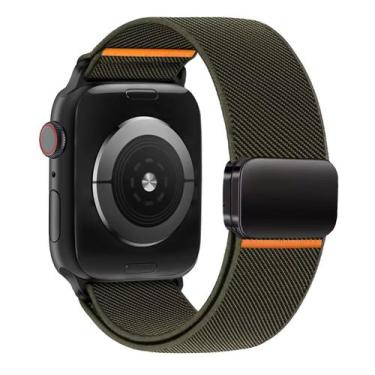 Imagem de Pulseira Nylon Magnética Line Compatível com Apple Watch - Baú do Viki