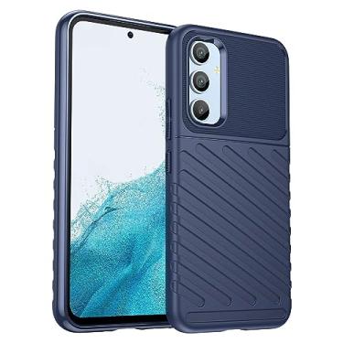 Imagem de Capa adequada para Samsung Galaxy A54 5G. Fibra de carbono refinada, anti-queda, anti-impressão digital, proteção total, capa para Samsung Galaxy A54 5G