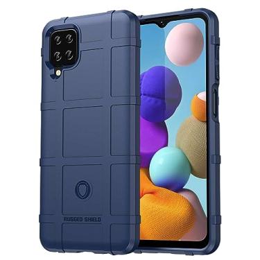 Imagem de IDEWEI Capa para Samsung Galaxy A12, fibra de carbono refinada, anti-queda, anti-impressões digitais, proteção integral. A capa do telemóvel é compatível com Samsung Galaxy A12