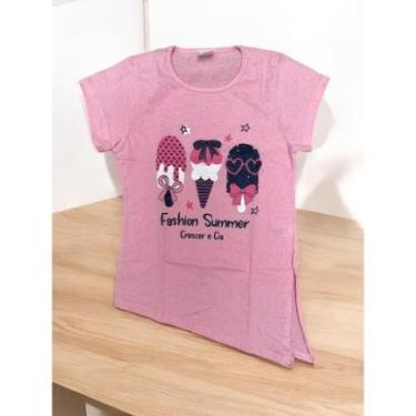 Imagem de Blusa Infantil Assimétrica Fashion Summer Menina-Feminino