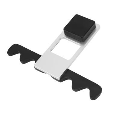 Imagem de Jectse Suporte para Bastão de Piscina, Rack de 4 Tacos Dobrável de Couro Genuíno de Alumínio Universal para Equipamentos de Mesa de Bilhar, Com Slots Mais Amplos para Armazenamento