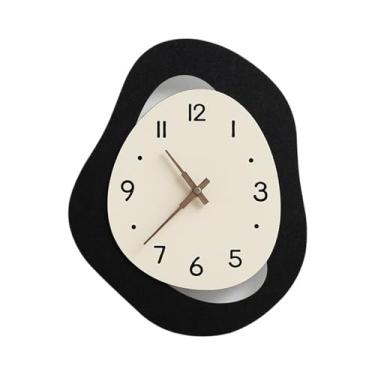 Imagem de Relógio de parede Relógio de parede exclusivo, inspirado no luxo, com design artístico, digital e silencioso, alimentado por bateria para decoração de casa(24x30cm)