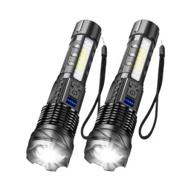 Imagem de Lanterna Tática LED Recarregável De Alta Potência Com Zoom De Longo Al