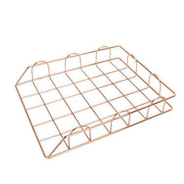 Imagem de LMJYU Rack de arquivo criativo em camadas moldura de arquivo de metal ferro forjado bonito simples caixa de arquivo A4