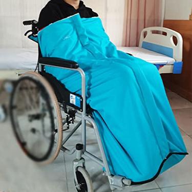 Imagem de YYBOES Cobertor para cadeira de rodas - Capa aconchegante para cadeira de rodas forrada com lã à prova d'água, capa para cadeira de rodas para adultos, capas quentes aconchegantes para pernas e parte