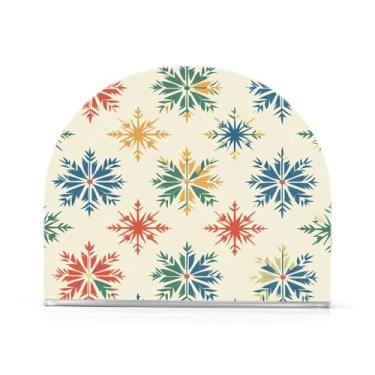 Imagem de Porta-guardanapos de flocos de neve de Natal para mesas - Porta-guardanapos para cozinha, porta-guardanapos de mesa, porta-guardanapos de coquetel, porta-guardanapos de papel330