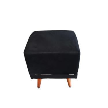 Imagem de Pufe Rampa Pet 2 em 1 para Cachorro e Gato – Ajuda seu Pet a Subir no Sofá com Conforto e Segurança(preto)