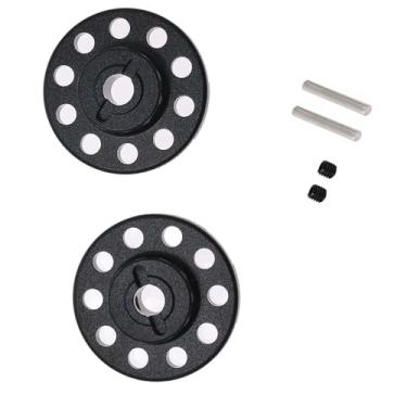 Imagem de oshhni Conjunto de 2 adaptadores de cubo de roda traseira para RC 1/10, fáceis de instalar, em liga de alumínio, para personalização de carros RC para CW01