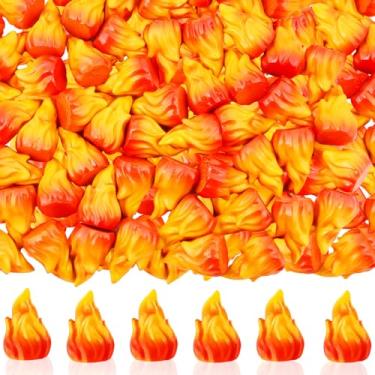 Imagem de Furjane 60 Pcs Mini Fake Fire Campfire Model - Miniature Village Campfire Figurines Landscape DIY Terrarium Crafts Christmas Miniature Town Accessories for Mini Christmas Scene Micro Landscape Decor