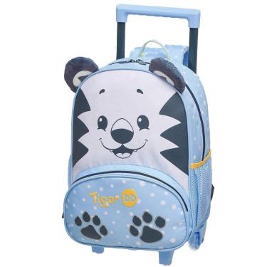 Imagem de Mochila de Rodinhas Tigor  T. Tigre Com Alças Toddler Azul-Masculino