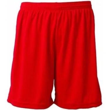 Imagem de Bermuda masculina calção liso nature, Vermelho, G