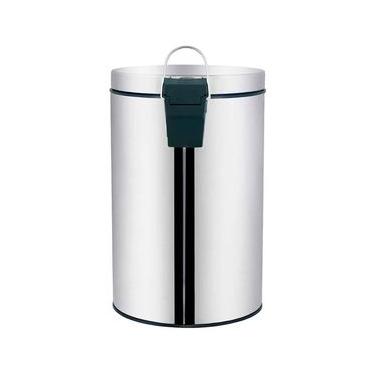 Imagem de Lixeira Mor Agata com Pedal em Aço Inox e Polipropileno – 3L