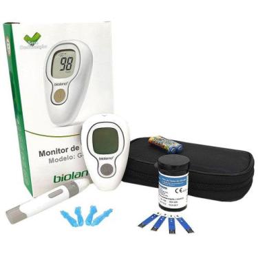 Imagem de Kit Medidor de Glicose Com Lancetador Automatico G-500 Bioland