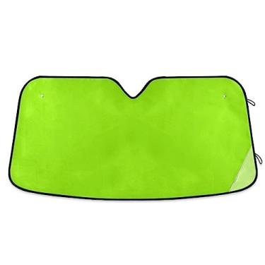 Imagem de Persianas de para-brisa verde fruta, proteção solar de carro, proteção UV sombra dobrável para janela de carro, para-sol para carro, acessórios de carro