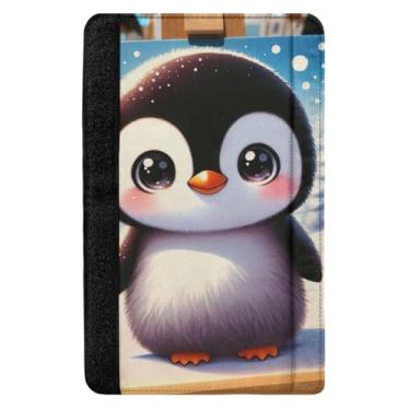 Imagem de TSENQUE Cute Penguin with Big Eyes Capa de cinto de segurança automotiva compatível com alças de mochila