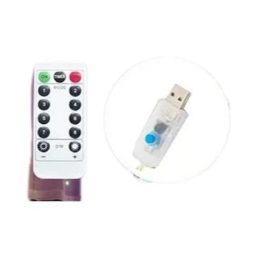 Imagem de Luzes De Cortina LED Dimmable 300/600 Com Controle Remoto E Temporizad