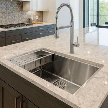 Imagem de Cuba Gourmet Quadrada Aço Inox 304 Escovada 60x40cm Premium - STILLUS 