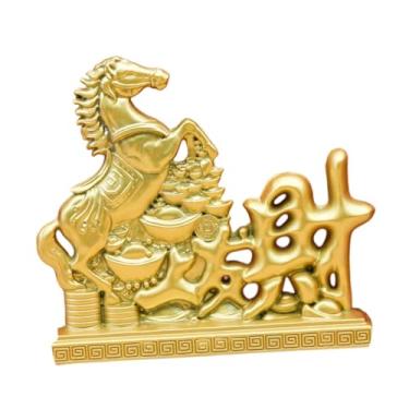 Imagem de IEUDNS Estátua de Cavalo, Estatueta Colecionável, Ornamento Moderno para Mesa, Escultura para Festas, Sala de Estar