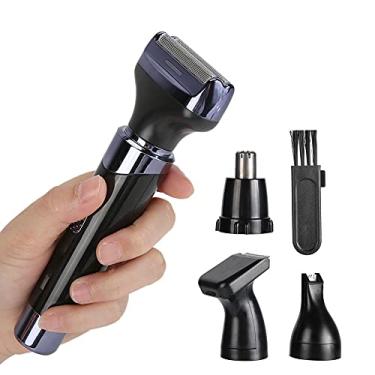 Imagem de Yinhing SPORTSMAN Multifuncional Aparador de Pêlos de Nariz Elétrico USB Recarregável Silencioso Design Nariz Orelha Costeletas Cabelo Ferramenta de Barbear para Homens Kit de Grooming (Tipo USB)