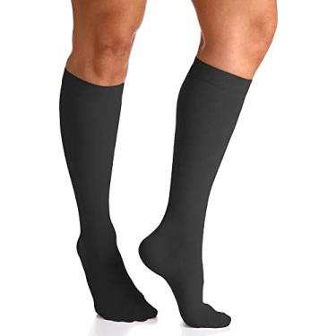 Imagem de Meia Sigvaris Select Comfort, 30-40 mmHg, 3/4 Cor: Preto Tamanho:G3