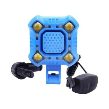 Imagem de Lanterna De Bicicleta À Prova d'Água Com Carregamento USB, 4 LEDs E Ca