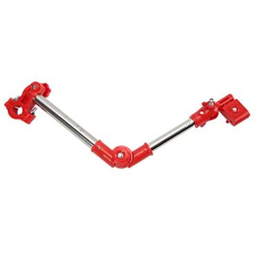 Imagem de Cryfokt Suporte de Guarda-chuva de Bicicleta de Aço Inoxidável Suporte Ajustável para Guarda-sol para Cadeira de Rodas Ao Ar Livre (Vermelho versátil)
