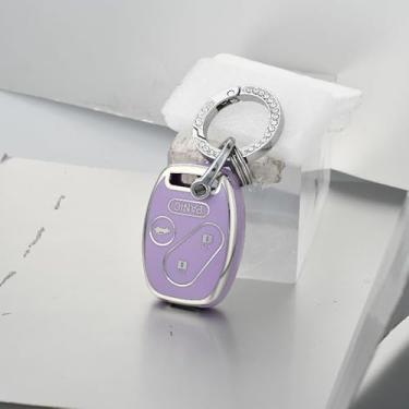 Imagem de Capa protetora completa para chave de carro com chaveiro, serve para Honda Accord/Crosstour/CR-V/Civic/Element/Pilot, acessórios para chaves automotivas