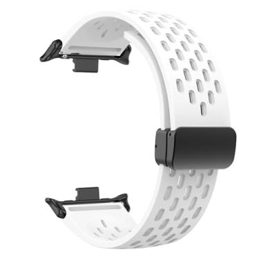 Imagem de IENYU Pulseira de silicone para Redmi Watch 4/8 Pro Fivela Magnética Pulseira Esportiva para Mi Band 8 Pro Correa Pulseira Respirável Acessórios Pulseiras de Relógio, For mi8Pro, Ágata