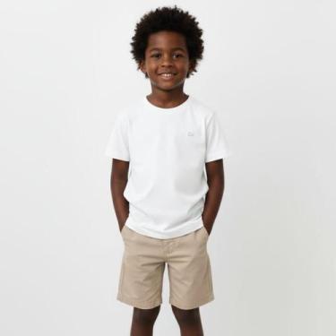 Imagem de Camiseta Infantil Meninos da Ogochi Essencial Manga Curta, 0001 branca