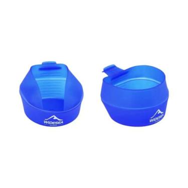 Imagem de Copo Dobrável Portátil De 250ml Com Alça Para Camping, Tigela De Bolso