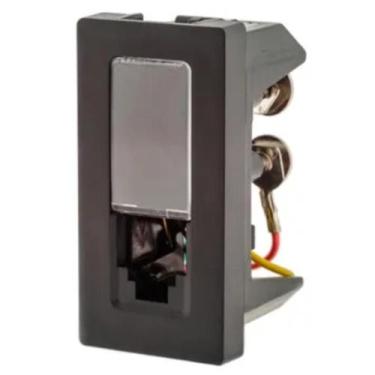 Imagem de Modulo Tomada Telefone RJ11 Pial Plus+ Legrand Preto 615010PT