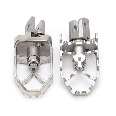 Imagem de KIMISS 2 Peças Apoios para Os Pés da Motocicleta Pedais de Aço Inoxidável para Ajuste para DL250/VSTROM 250 2017-2021, DL650/VS-TROM650/XT, DL1000/V-STROM1000/XT, DL1050/V-STROM1050