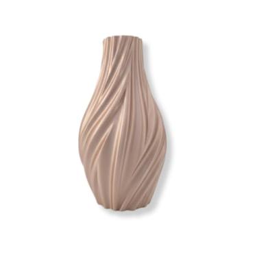 Imagem de Vaso Decorativo Espiral Branco, Preto, Cobre, Azul, Vermelho, Cinza, Dourado E Rosa(Cobre)