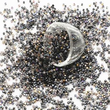 Imagem de YDJIANCAI 100 peças de contas de vidro de cristal cubo quadrado contas de vidro a granel para pulseira, brinco, colar, faça você mesmo, colar de artesanato, brinco para fabricação de joias (tamanho: 4