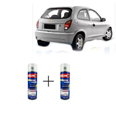 Imagem de Spray automotivo prata escuna + spray verniz 300ml - Sherwin Williams