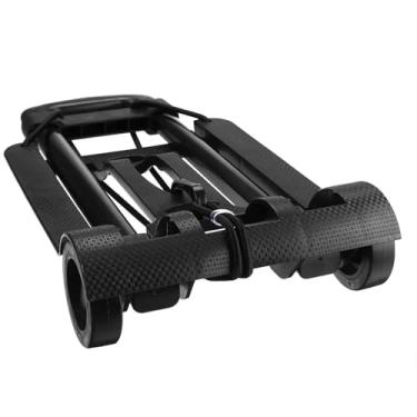 Imagem de Carrinho de mão dobrável resistente - Carrinho portátil para compras e mudança - Carrinho dobrável compacto para casa e viagem - leve, durável, fácil de transportar