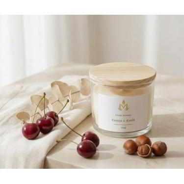Imagem de Vela Aromática Copo 150g - Exala Aromas, Cereja com Avelã