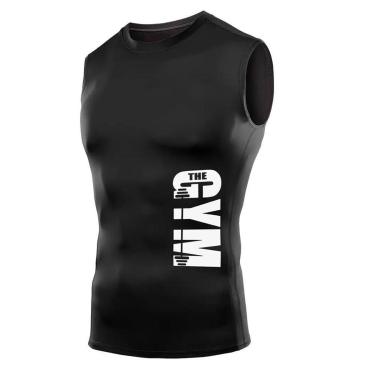 Imagem de Camiseta Regata Compressão Academia Treino Justa The Gym Arte Abstract-Unissex