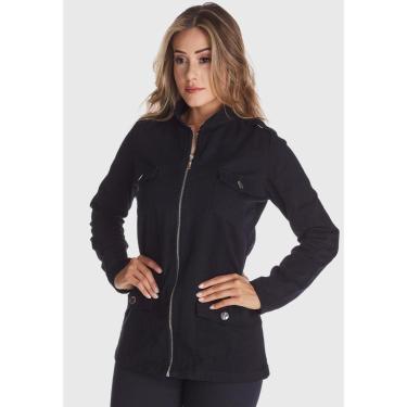 Imagem de Jaqueta Feminina HNO Jeans Parka Preto-Feminino