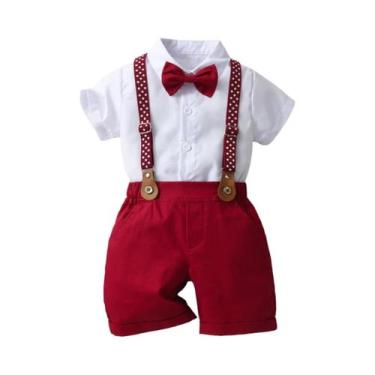 Imagem de Conjunto De Roupa De Natal Para Menino Com Camisa De Manga Longa, Calç