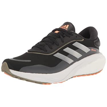 Imagem de adidas Tênis de corrida masculino Supernova 2, Preto/prata metálico/laranja, 40
