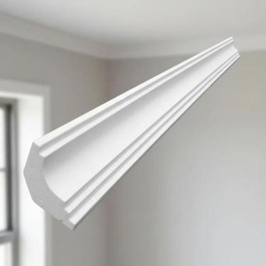 Imagem de Moldura Roda Teto em EPS Anti Chamas Com Acabamento Acetinado Premium 