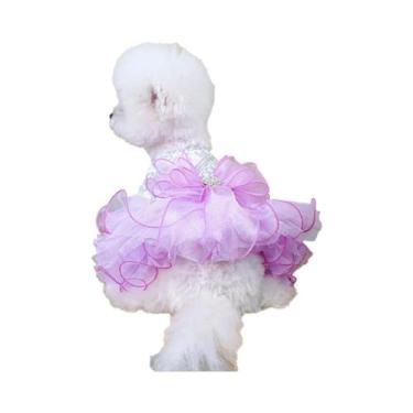 Imagem de Vestido De Cão Princesa Roxa, Roupas De Casamento Para Animais De Esti