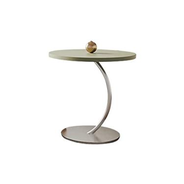 Imagem de Mesa central de canto retrô sala de estar casa pequeno apartamento pequena mesa de centro mesa redonda lateral vários quartos armários de cabeceira quarto mesa