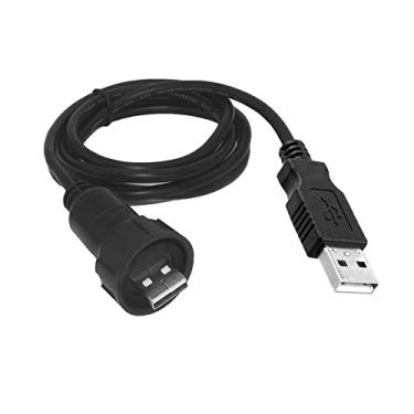 Imagem de XMGKMN 1 peça IP67 plugue de aviação à prova d'água conector USB2.0 câmera industrial câmera externa cabo de extensão USB (tamanho: USB 2.0 soquete duplo)