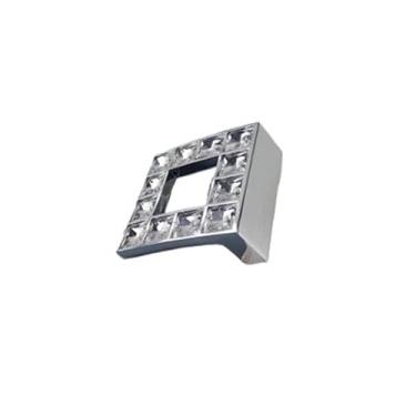 Imagem de CXYFQUUK Puxador de diamante de vidro cristal ferragens para móveis puxadores de gaveta de porta deslizante guarda-roupa armários de cozinha armário armário puxadores de cômoda 2 peças (32 mm)