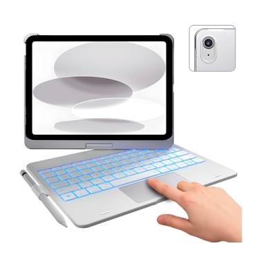 Imagem de Capa Teclado Touch para 1p4d 10ª Geração (10.9", 2022) com Trackpad Multi-Toque. Teclado Retroiluminado 10 Cores, Rotação 360°, Design Fino e Leve. Transforme seu 1p4d em Notebook.