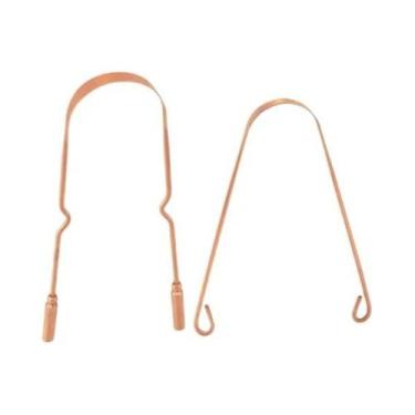 Imagem de Raspador De Língua De Cobre Ecológico Reutilizável Para Higiene Oral 1